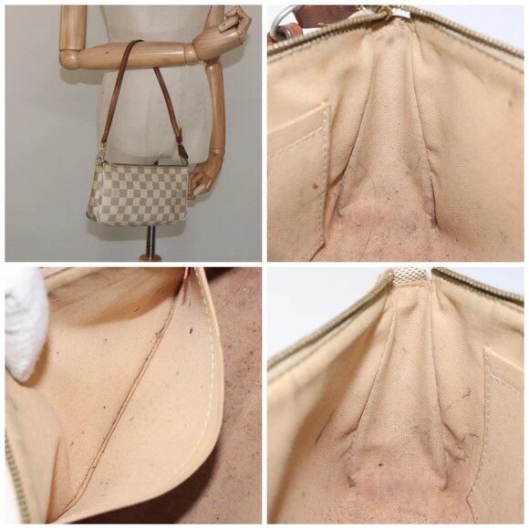 LOUIS VUITTON Damier Azur Pochette Accessoires Pouch - Picture 16 of 16